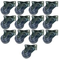 (13pçs) Rodizio Giratorio Placa Roda 32mm Incolor San (13pçs) Rodizio Giratorio Placa Roda 32mm Incolor San