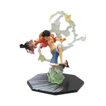 14-19cm Uma Peça Anime Modelo Feito À Mão Ornamentos Luffy Ace Sanji Fantasma Corte Demônio Vento