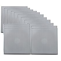 14 Caixa Leson Quadrada Branca Embutir Gesso Som Ambiente 70w