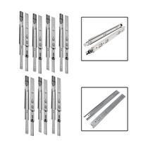 14 Corrediças Telescópicas 25cm Gaveta Trilho Zinca. 7 Pares