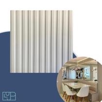 14 Placas 3d Pvc Painel Ripado Parede Revestimento 50 X 50cm Alto Relevo Sala Lavanderia Fita 3M Cola PU Cozinha Lavavel