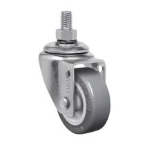 14 Rodizio Roda Parafuso Espiga Giratório Pvc 50mm Anti Risco Schioppa