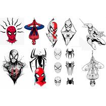 14 Tatuagens Temporárias Falsas Homem Aranha 14 Tatuagens Temporárias Falsas Homem Aranha