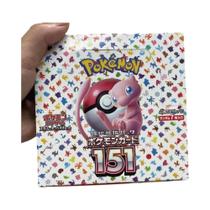 140 Peças Pokémon TCG Scarlet Violet Expansion Booster Box Versão Japonesa Anime 151 Clássicos