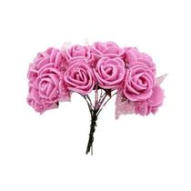 144 Mini Rosas Artificial De Eva Seda - Pacote Rosa Claro 144 Mini Rosas Artificial De Eva Seda - Pacote Rosa Claro