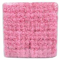 144 Mini Rosas Rosinhas de EVA Com Tule Diversas Cores