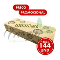 144 Preservativos Lubrificado Camisinhas Látex (3 x 48) Elite Blowtex Caixa