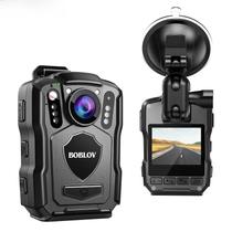 1440P BOBLOV M5 Câmera Corporal Policial Gravador GPS 256GB Visão Noturna IP67 Dashcam 4200mAh