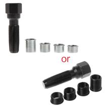 14mm Vela de Ignição Rethread Rethreadr Ferramenta de reparo Reamer Insere Kit Professional - Preto