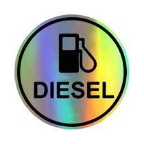 14x14cm Tampa De Gás Diesel Adesivo De Carro Filme De Vinil Pvc Pára-choques Janela Laptop Decalque