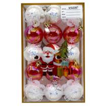 15 Bolas de Natal Luxo Bolinhas Natal 5cm Coloridas Decoração Enfeite de Arvore de Natal Noel
