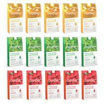 15 Caixas Folhas Prontas Cera Fria Depilação Corporal Mel Hortelã Morango Depilatória Depiladora Depilflax