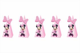 15 Caixinhas CONE para doces Minnie Rosa