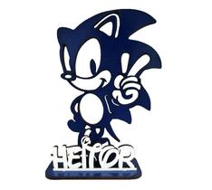 15 Centros de Mesa Sonic 20cm Pintado Frente e Verso 15 Centros de Mesa Sonic 20cm Pintado Frente e Verso