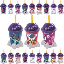 15 Copos Astronauta Foguete Infantil para Sacolinha Surpresa 15 Copos Astronauta Foguete Infantil para Sacolinha Surpresa