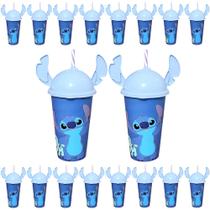 15 Copos Orelha Stitch Festa Infantil Decoração Lembrancinha
