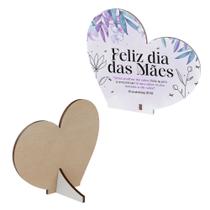 15 Coração MDF Lembrança Carinhosa Dia das Mães 15 Coração MDF Lembrança Carinhosa Dia das Mães