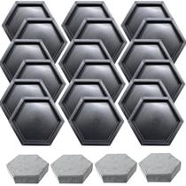 15 Forma Molde Sextavado Liso 25x25x6 Bloquete Concreto Tijolo Octavado Liso Reto Padrão 15 Forma Molde Sextavado Liso 25x25x6 Bloquete Concreto Tijolo Octavado Liso Reto Padrão