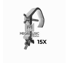 15 Garra Clamp Gancho Q15 Até Q30 De Aluminio Treliça Tripé - MEGA MUSIC