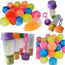 15 Geleca Slime + 15 Tubo Para Bolha De Sabão (Sem o liquido) Para Kit Festa Lembrancinha Infantil
