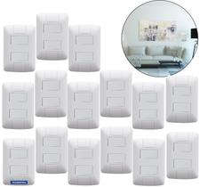 15 Interruptor (apagador) Duplo Simples Tramontina aria branco 6a 250v