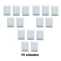 15 Interruptores 2 Teclas Simples 6A Tramontina Aria 15 Interruptores 2 Teclas Simples 6A Tramontina Aria