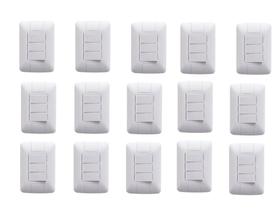 15 Interruptores 3 Teclas Simples 6A Tramontina Aria 15 Interruptores 3 Teclas Simples 6A Tramontina Aria