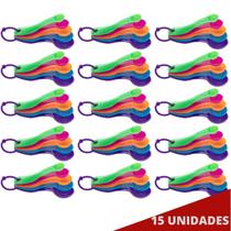 15 Jogo Medidor 5 Peças Colher de Sopa Confeitaria Plástico 15 Jogo Medidor 5 Peças Colher de Sopa Confeitaria Plástico