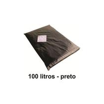 15 Kg Saco De Lixo 100 Litros Preto 100l Reforçado 0,18 Micr