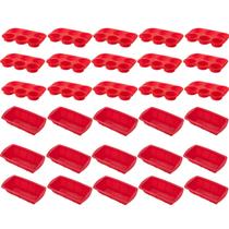 15 Kit Forma Cupcake Bolo + Forma Para Pão Sortida Silicone