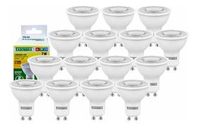 15 Lâmpada De Led Dicróica Mr16 Tdl 50 7w Gu10 Taschibra 2700k 15 Lâmpada De Led Dicróica Mr16 Tdl 50 7w Gu10 Taschibra 2700k