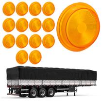 15 Lentes para Lanterna Bojuda Foguinho Carreta Âmbar 15 Lentes para Lanterna Bojuda Foguinho Carreta Âmbar