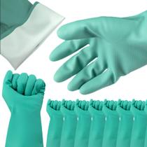 15 Luva Nitrílica Antialérgica Forro Algodão Linha Profissional