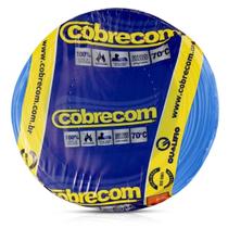 15 metros cabo flexivel 6,0 mm2 az cobrecom