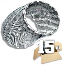 15 metros Concertina ouriço para muro portão 30cm 60 voltas