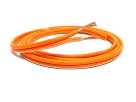 15 Metros Fio Automotivo Alto Falante 2x2,5mm Emborrachado 2,50mm Cabo Laranja Para Som Instalação 15m