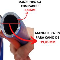 15 Metros Mangueira 3/4 2,5mm Reforçada Grossa Bomba Sapo - JOLIFLEX RICAL