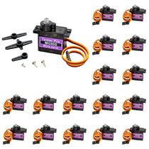 15 Micro Servo Motor Tower Pro Mg90S Metal gear + Acessórios