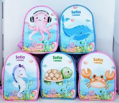 15 mochilinhas lembrancinha de aniversário Tema Fundo do Mar. 15 mochilinhas lembrancinha de aniversário Tema Fundo do Mar.