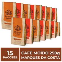 15 Pacotes de 250g de Café Moído, Marques da Costa 15 Pacotes de 250g de Café Moído, Marques da Costa