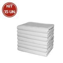 15 Panos Liso Sem Estampa 72x45 cm Engomatêxtil Com Bainha