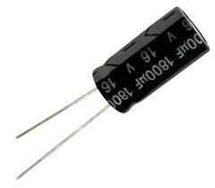 15 PÇS CAPACITOR ELETROLITICO 1800X16V - 1800UF X 16 V 105º