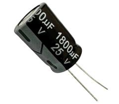 15 pçs - capacitor eletrolitico 1800x25v - 1800uf x 25v