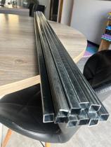 15 Perfil Metálico 20x20 de 1,00 Metros Aço Galvanizado Tubo Quadrado Metalon