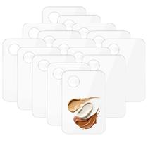 15 Placa Acrílico Para Maquiagem Retangular De Mão Mistura Base Corretivo