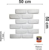 15 Placas 3d De Parede Tijolinho De Encaixe E 1 Cola
