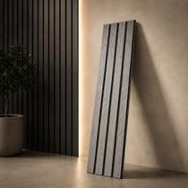 15 Placas Revestimento de Parede Ripado Friso Preto 90x16 15 Placas Revestimento de Parede Ripado Friso Preto 90x16