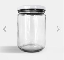 15 Potes de Vidro de Conserva 500 ml com Tampas Pretas