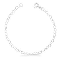 15 Pulseira Elo De Coração Prata 925 Presente Debutante 15 Pulseira Elo De Coração Prata 925 Presente Debutante
