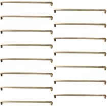 15 Puxadores 358mm Alça Dourado para Móveis Gavetas Armários Guarda-Roupas Torralba Piauí 15 Puxadores 358mm Alça Dourado para Móveis Gavetas Armários Guarda-Roupas Torralba Piauí
